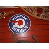 Image 1 : AUTOMOTIVE MEMORABILIA - METAL SIGN - ROUND - PONTIAC SERVICE