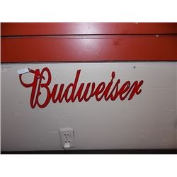 BREWER'S MEMORABILIA -HEAVY METAL SIGN - BUDWEISER