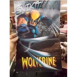 COLLECTOR'S WOLVERINE 3-D POSTER / SIGN