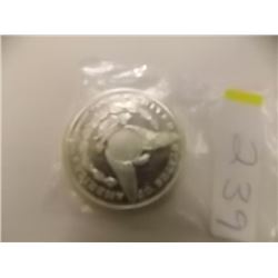 ART ROUND - 1OZ .999 SILVER - MORGAN HEAD - MINTED BY SUNSHINE MINTING - DECODER BACK