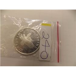 SILVER ROUND - 1/2 OZ SUNDHINE MINTING - .999 FINE SILVER WITH DECODER ON BACK - EAGLE & SUN MOTIF