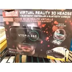 UTOPIA 360 VIRTUAL REALITY 3D HEADSET FOR THE SMART PHONE