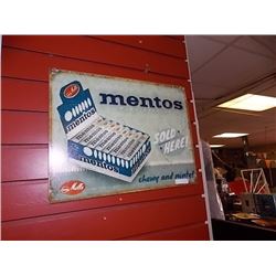 MEMORABILIA - METAL SIGN - MENTOS