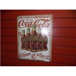 MEMORABILIA - METAL SIGN - COCA COLA