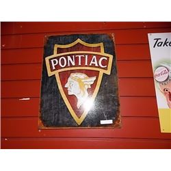 AUTOMOBILIA MEMORABILIA - METAL SIGN - PONTIAC