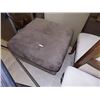 Image 1 : BROWN MICROFIBRE OTTOMAN