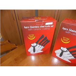 NEW STAINLESS STEEL KNIFE SET - 6 PC - GERMANY