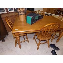 SOLID WOOD TABLE WITH 4 CHAIRS