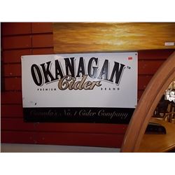 BREWERS COLLECTIBLE SIGN - METAL - OKANAGAN CIDER METAL