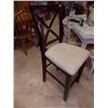 Image 1 : BAR HEIGHT UPHOLSTERED DINING CHAIRS - 24" SEAT - 8 TTL