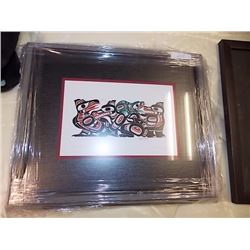 FRAMED RCHARD SHORTY PRINT - CROW FROG WOLF BEAR