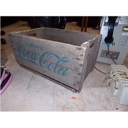 VINTAGE WOOD CRATE - COCA-COLA