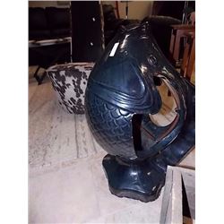 LARGE PORCELEIN FOUNTAIN - FISH