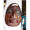 Image 2 : FIRST NATIONS WOOD CARVING - MASK WITH ABALONE EYES