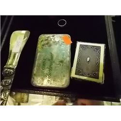 MINI DECK OF PLAYTIME PLAYING CARDS - PLUS VINTAGE TIN & SHOE HORN