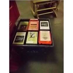 CRATE OF VINTAGE 8-TRACK TAPES