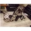 Image 1 : LEATHER & CLOTH SLIPPER CHAIR