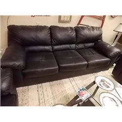 LEATHER CHESTERFIELD SET -COUCH, LOVE SEAT & CHAIR 3PC SET