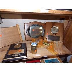 SHELF LOT OF WOOD PRODUCTS
