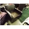 Image 1 : LEATHER STYLE CHAIR - BROWN