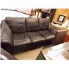 Image 1 : BLACK LEATHER COUCH
