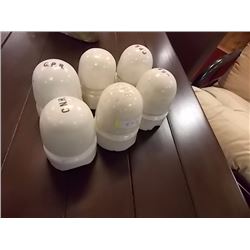 VINTAGE WHITE INSULATORS CRR & CNR - 6 TTL