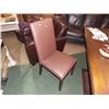 Image 1 : LEATHER DINING CHAIRS - 4 X BID