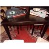 Image 1 : DINING TABLE - CAPPACINO HEIGHT - WITH LEAF