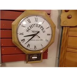SCHWEPPES MIXERS ADVERTISING WALL CLOCK