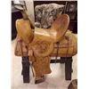 Image 2 : WESTERN SADDLE - HAND TOOLED - LIKE NEW