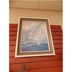 FRAMED PICTURE - SHIP