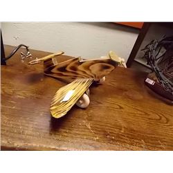 HAND CRAFTED WOOD AIRPLANE