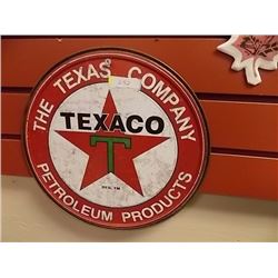 AUTOMOBILIA MEMORABILIA - METAL SIGN - TEXACO
