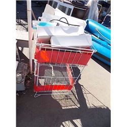 DOUBLE DISPLAY BIN & CONTENTS
