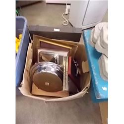 BOX COLLECTABLES, PICTURE FRAMES ETC