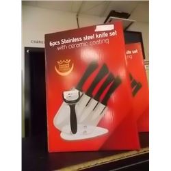 NEW STAINLESS STEEL KNIFE SET - 6 PC - GERMANY COATING - 6PC