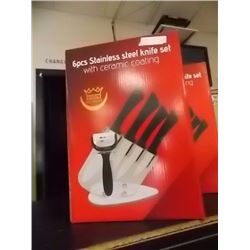 NEW STAINLESS STEEL KNIFE SET - 6 PC - GERMANY