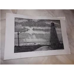 LIMITED EDITION LIGHT HOUSE PRINT - SIGNED