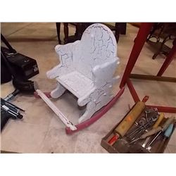 CHILD'S SHABBY SHEEK ROCKER