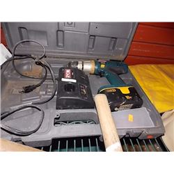 RYOBI 18 VOLT DRILL, BATTERY & CHARGER