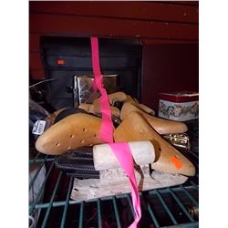 CASE OF TOOLS, BOAT EARS, SHOE HORNS