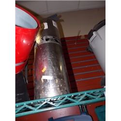 VINTAGE STAINLESS STEEL FIRE EXTINGUISHER