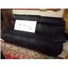 Image 1 : LIKE NEW BLACK RECLINING SOFA NO CORD