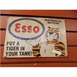 AUTOMOBILIA MEMORABILIA - METAL SIGN - ESSO