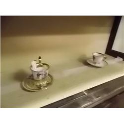 COLLECTORS TEA CUPS & SAUCERS - 2 SETS TTL