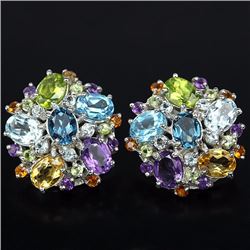 Natural Multi Gemstone EarRing