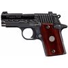 Image 1 : Sig Sauer 9389ESR P938 Engraved Rosewood Single 9mm 3.0" 6+1 Rosewood Grip Black