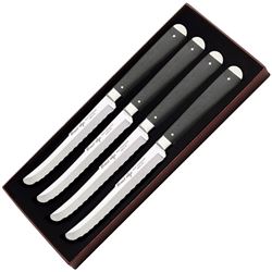 CASE Steak Knife Set Smooth Ebony, CA11000, USA  Four Piece Set