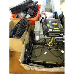 4 BOXES OF MISC ELECTRONICS