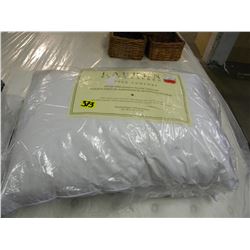 PAIR OF EXTRA FIRM STANDARD QUEEN SIZE FABRIC PILLOWS